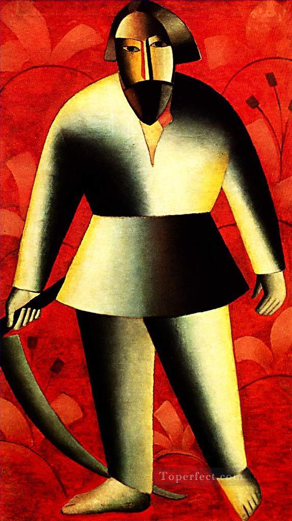 赤の死神 1913 カジミール・マレーヴィチの要約油絵